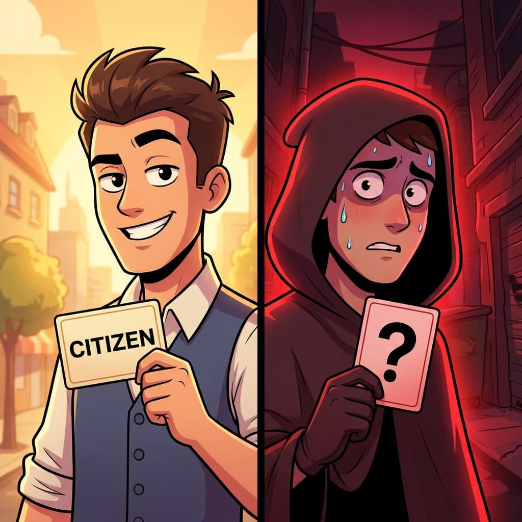 Comparación entre ciudadano e impostor en el juego