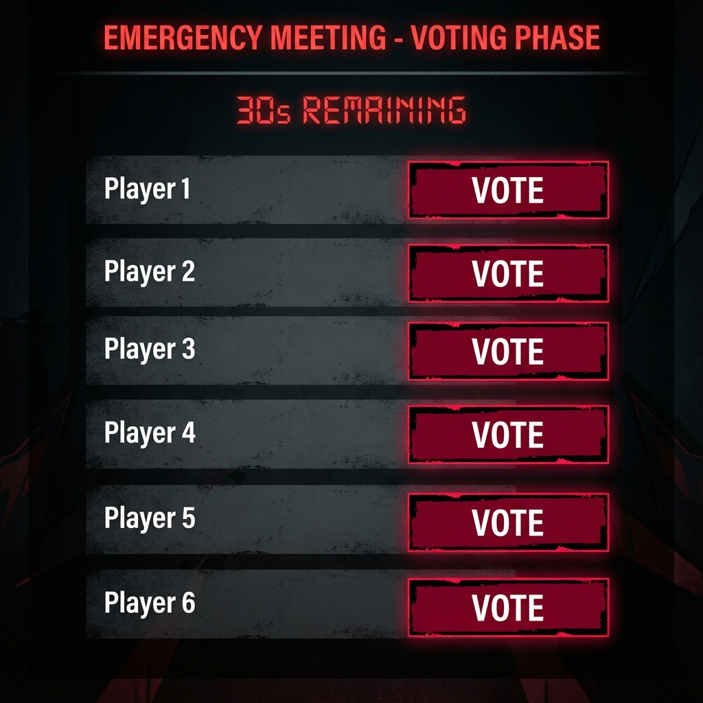 Ilustración del paso 4: 4. Vota al Impostor - Guía visual de cómo jugar a Impostor Juego
